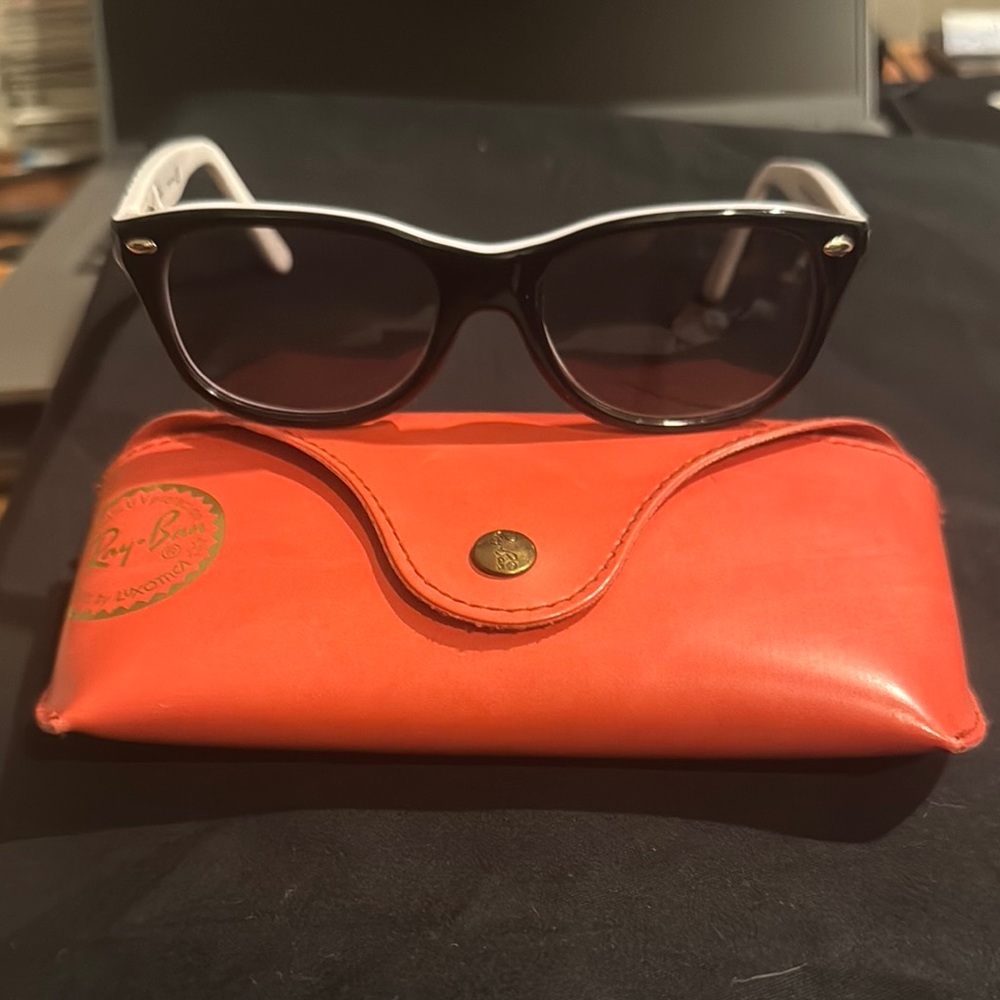 Ray-Ban Kids Black Sunglasses with Red Case